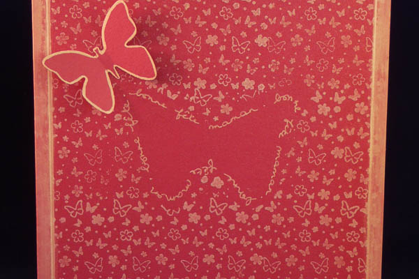Carte fête des mères papillon rose
