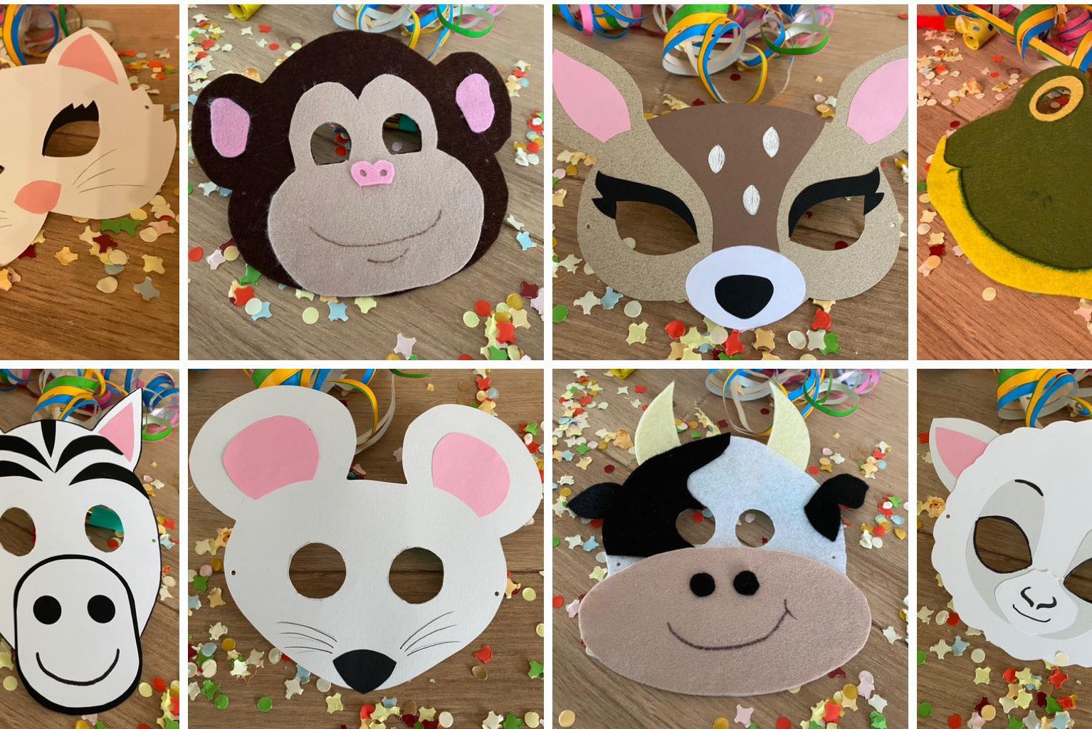 Masques animaux enfants