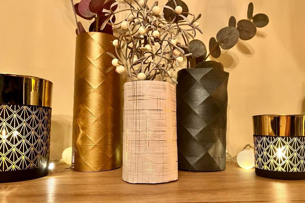 vases en origami